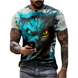 Men's T-Shirts Custom Sublimation T shirt 100_ <b>Polyester</b> Printing Men Printed Graphic New arrival Men - Product Image 1