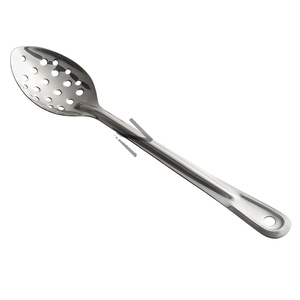 Utensilio de cocina respetuoso con el medio ambiente, cuchara para sopa, cucharón, cuchara larga de acero inoxidable, venta al por mayor, reutilizable - Product Image 1