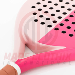 Raquetas de pádel personalizadas de alta calidad a precio económico al por mayor, raquetas de pádel de carbono con forma y logotipo personalizados - Product Image 3