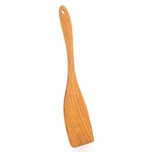 Juego de espátulas de madera natural, utensilios de cocina de madera hechos a mano para cocinar, freír, revolver y servir - Product Image 1