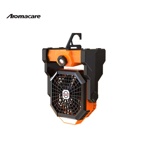 Ventilateur de camping solaire pour tente extérieure, recharge USB, boussole et lumière LED, forte puissance de ventilation, minuterie, pêche et randonnée, batterie 7800 mAh - Product Image 5