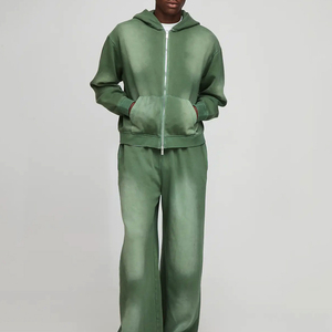 Oversize Men Zipper Tracksuit Fashion Streetwear Outfit For Fitness New Stylish Luxury Oversize Men Zipper Tracksuit - Product Image 1