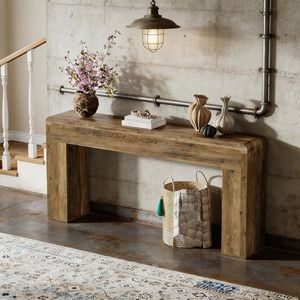 Consolle in Legno per Divano, Ingresso o Corridoio - Tavolo Consolle Versatile per Ingresso - Product Image 3