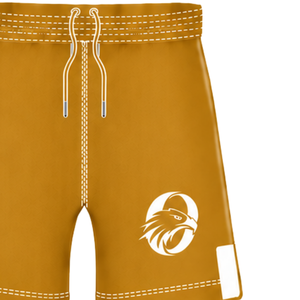 Mustard <b>Yellow</b> White Rugby <b>Shorts</b> Elastic Waist Drawstring Athletic Performance Training Match Team Sportswear Lightweight Rugby - Product Image 4