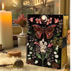 Carnet de notes vintage en cuir véritable fait main, Grimoire des Ombres, avec 400 pages à bords festonnés – Cadeau idéal - Product Image 4