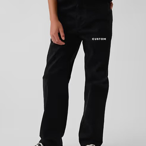 กางเกงนักเรียนหญิงไซส์ใหญ่ทรงคลาสสิคผ้าทวิลยืด - Product Image 1