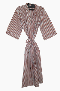 Bata Kimono con Estampado de Dibujos Animados para Mujer, 100% Algodón Transpirable, Camisón de Verano Hecho a Mano, Cuello en V, Cintura Elástica, Largo Completo - Product Image 6