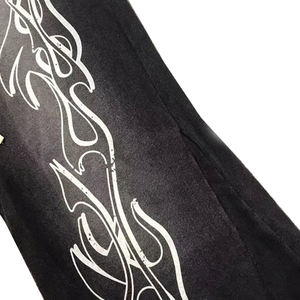 Pantalones Deportivos Track Jogger, Estilo Stacked, Tejido Grueso de 500 GSM, 100% Algodón, con Logotipo, Holgados, Casuales, Ecológicos, para Hombre - Product Image 4
