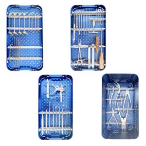 Kit d'instruments chirurgicaux orthopédiques pour plaques de blocage pour petits animaux, en acier inoxydable, réutilisable, avec tournevis manuel à haute adhérence pour réinitialisation - Product Image 1