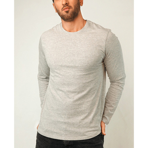 Camiseta Formal de Manga Corta con Cuello Redondo y Bordado de Letras, 100% Algodón, para Hombre, Marca Personalizada TS-317, Venta al Por Mayor - Product Image 3