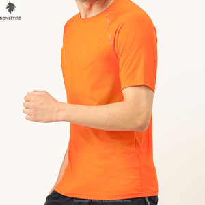 Camiseta de gimnasio con cuello redondo de alta calidad para hombres y mujeres 95% algodón 5% Spandex logotipo personalizado estilo Hip Hop patrón sólido 100% Material de algodón - Product Image 2