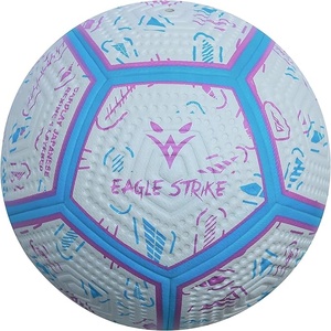 Eagle Strike Soccer Ball Size 5 Durable Training Football with TPU PU Material <b>Hand</b> <b>Stitched</b> for Outdoor Use - Product Image 1