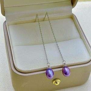 Boucles d'oreilles en perles d'eau douce rondes de 4-5 mm, argent S925 impeccable, perles d'aurore blanches froides - Blanc froid impeccable, argent S925 - Product Image 4