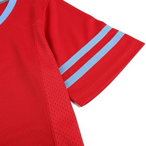 Novedades 2026 Camisetas de Fútbol Americano para Hombre, Cuello en V, Manga Corta, Número 17, Tela Resistente, Absorbe la Humedad, Corte Regular, para Adultos, Color Rojo - Product Image 3