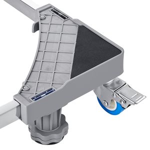 Supporto per Mini Frigorifero con Capacità di Carico di 400 Libbre, 4 Piedi Robusti, 4 Ruote Girevoli Bloccabili, Piedistallo Regolabile per Lavatrice ed Elettrodomestici - Product Image 6