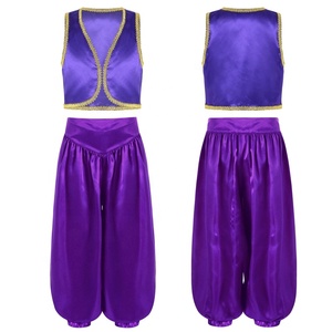 ชุดคอสเพลย์ตัวละครในเทพนิยายสำหรับเด็กผู้ชายอายุ 6-16 ปี เสื้อกั๊กพร้อมกางเกงผ้าซาติน สำหรับการแสดงบทบาทสมมติ การเต้นรำแนวลิริคอลสมัยใหม่ - Product Image 5