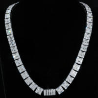 AMBER JEWELS Unisex Kreuzförmiges Brillantschliff-Moissanit-Kettengliederarmband 925 Silber Hip-Hop-Stil Luxus Party Geschenk Modell