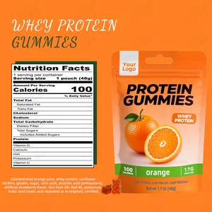 Etiqueta privada Orange Whey Protein Gummies Suplemento de recuperación muscular de alta proteína - Product Image 2
