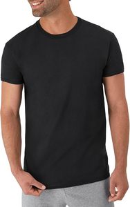 Camisetas de Algodón de Corte Regular para Hombre, Color Sólido, Manga Corta, Cuello Redondo, Diseño Liso, Negro, Gris, Azul Marino - Product Image 4
