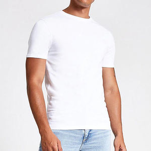 T-shirt d'été pour homme, logo personnalisé, coupe slim, manches courtes, nouveau, décontracté, business, prix bas, haute qualité, entraînement - Product Image 2