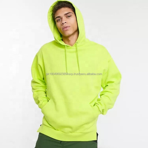 Sudadera con Capucha Verde Lima Personalizada para Hombre, Sudadera Extra Grande de Marca Privada, Sudadera con Capucha Cortada y Cosida - Product Image 4