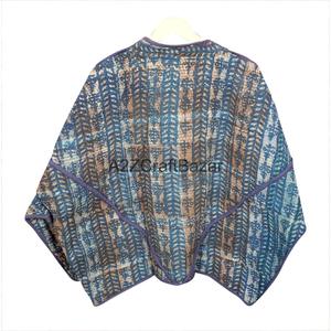 Handmade Kantha Quilted <b>Jacket</b> For Women Boho <b>Hippie</b> Patchwork Coat 100% Pure Cotton Vintage Floral Winter Outerwear - Product Image 5