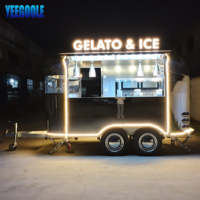 YG-TZ-66 Remorques alimentaires chinoises, camion de restauration d'occasion, chariot à glace pilée, camionnette de cuisine, boutique mobile, station mobile, remorques de transport pour la vente U L