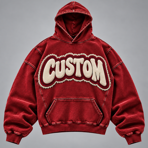 Sudadera con Capucha Deportiva Vintage para Hombre, Felpa Cepillada, Venta al Por Mayor para Minoristas Estadounidenses, Logotipo Personalizado, Directo de Fábrica - Product Image 5