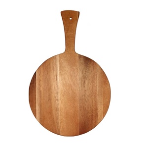 Planche à découper en bois au design moderne avec poignée, grain de bois naturel, bloc de découpe écologique, ustensile de cuisine - Product Image 1