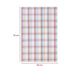 Serviette de cuisine personnalisée à motif à carreaux, super absorbante, séchage rapide, 100% coton, pour le nettoyage - Product Image 5