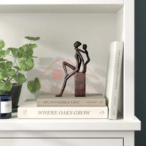 Figure humaine en métal Sculpture moderne pour bureau Best-seller Figurine d'enfant Sculpture de table pour dessus de table/prix de gros bas - Product Image 6