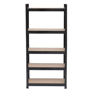Scaffalatura Metallica Nera a 5 Ripiani per Garage, Resistente e Robusta, per Stoccaggio nel Regno Unito - Product Image 5