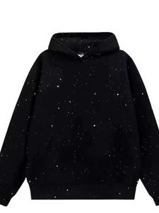 Sudadera con Capucha de Invierno para Hombre con Pedrería OEM Partner - Forro Polar de Poliéster/Algodón, Ajuste Holgado, Estilo Oversize, Casual, Streetwear, Digital Quick - Product Image 5