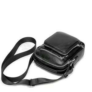 Sac banane en cuir à fermeture éclair avec compartiments faciles d'accès et ajustement sécurisé, sac de taille réglable pour la course, les voyages et l'usage quotidien - Product Image 3