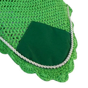 Cache-oreilles anti-mouches pour chevaux, tricotés, respirants, avec logo personnalisé, pour la protection équestre - Product Image 3