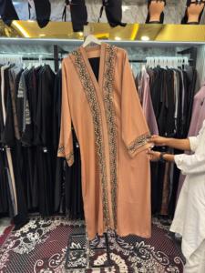 High Quality Dubai Beautiful Black Traditional Islamic Women's Saudi Arabian <b>Abaya</b> Spring Polyester Breathable Ankle Length - Product Image 2