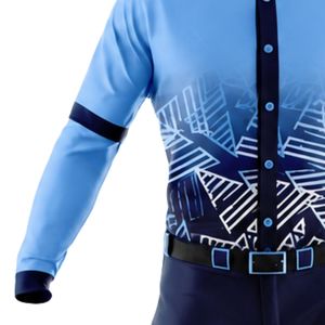 Light Blue Navy Baseball Kit for Men Full Uniform Button Down Jersey Pants Belt Breathable Lightweight <b>Athletic</b> Team Tournament - Product Image 5