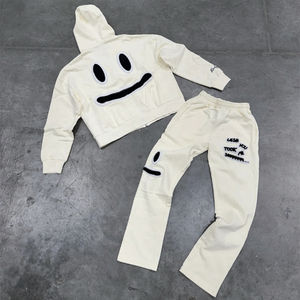 Survêtement unisexe grande taille 100 % coton coupe classique avec cordon de serrage et logo 3D personnalisé - Product Image 2