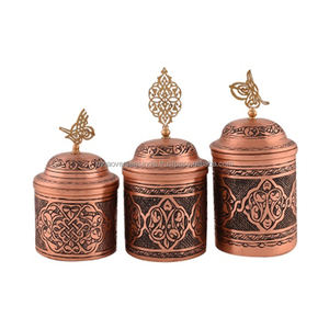 Luxurious Pure Copper Jar Canister With Elegance Pattern Range of Designs and Sizes Available at Reasonable Prices - Product Image 4
