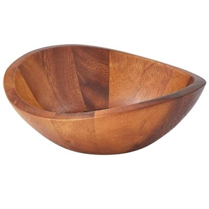 Tazón de Madera de Acacia para Ensaladas, Frutas, Pan y Aperitivos, Resistente al Calor, Tazón de Madera Natural de Grado Alimenticio - Product Image 1