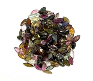 Natural Multi <b>Tourmaline</b> Marquise Cut Loose Gemstone Lot 4*8 MM 5 CT Multi <b>Tourmaline</b> Gemstone For Jewelry Making Stone - Product Image 4