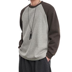 Camiseta Casual de Manga Larga con Cuello Redondo y Bordado de Logotipo Personalizado OEM a Precio de Fábrica en China y Bangladesh para Hombre, Otoño Invierno - Product Image 1