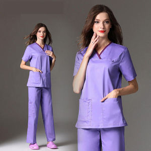 Uniformes Médicos de Enfermería con Estampado de Dibujos Animados a la Moda para Mujer, Conjuntos de Uniformes de Alta Calidad para Hospital, con Logotipo Personalizado - Product Image 6