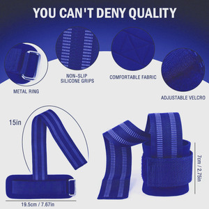 Correas elásticas de nailon de alta elasticidad para fitness, correas de entrenamiento OEM, correas de fitness ODM, correas de neopreno de elasticidad moderada para levantamiento de pesas de marca privada - Product Image 5