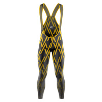 Pantalon de cyclisme unisexe à bretelles, manches courtes, fermeture éclair intégrale, séchage rapide, respirant, grandes tailles, couleurs et logo personnalisables, haute qualité 100%