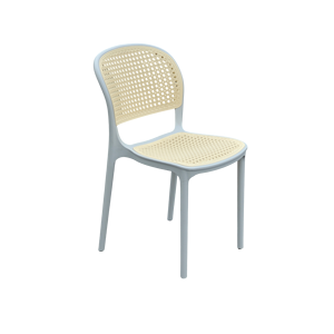 Modern Rattan Look Plastic Waterproof Comfortable <b>Stackable</b> Outdoor <b>Dining</b> Garden <b>Chair</b> Patio Event Seating - Product Image 1