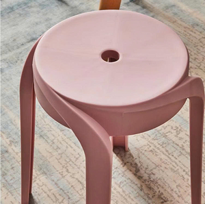 Stackable <b>Plastic</b> <b>Stool</b> Non-Slip Foot <b>Stool</b> for Home Office Colorful Design <b>Plastic</b> Modern Portable for Home - Product Image 3