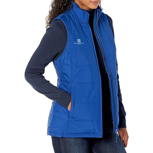 Gilet matelassé léger et écologique pour femme, sans manches, coupe-vent, chaud pour l'hiver, en nylon, décontracté, avec capuche OEM pour femme - Product Image 4