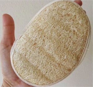 Natural Dried Loofah Bath Sponge Long Shape With Rope For <b>Body</b> <b>Scrubbing</b> Adults Use Plain Style - Product Image 3