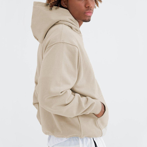 Sweat-shirts d'hiver pour hommes, couleur unie, décontractés, avec poches, 100% coton, respirants, écologiques, imperméables, épais - Product Image 3